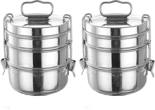 Stainless Steel Clip Tiffin Carrier